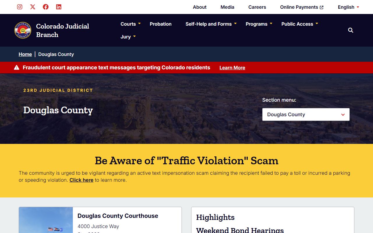 Douglas County court records after jail arrest courthouse information